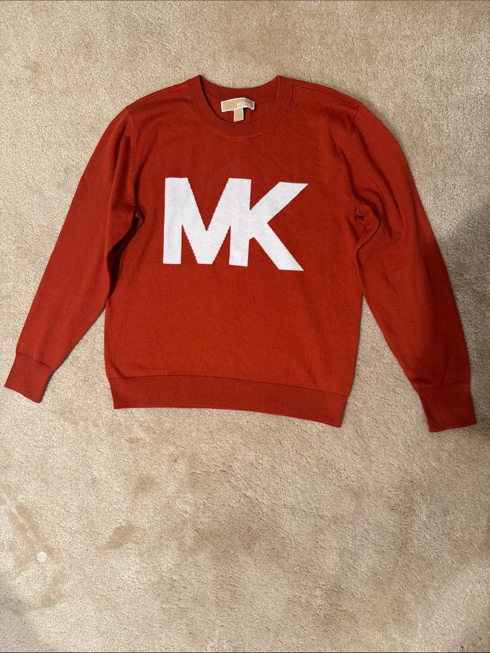 Michael Kors Women’s rust crew neck sweater